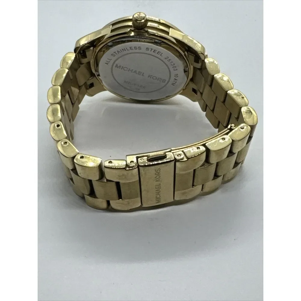 Michael Kors MK5160 Women's Gold Stainless Steel Analog Dial Quartz Watch JNA789